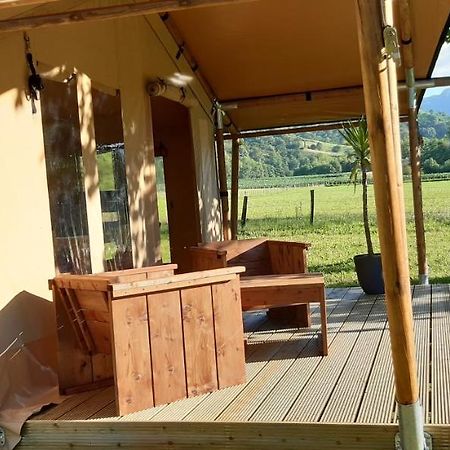 Tente Safari Lodge Ferme Carrique Tardets-Sorholus Exterior photo